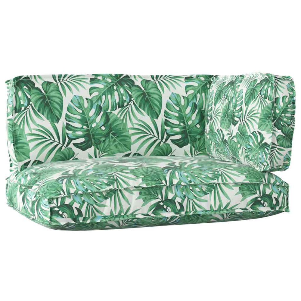 Palettenkissen Set Floral Grün 3-teilig