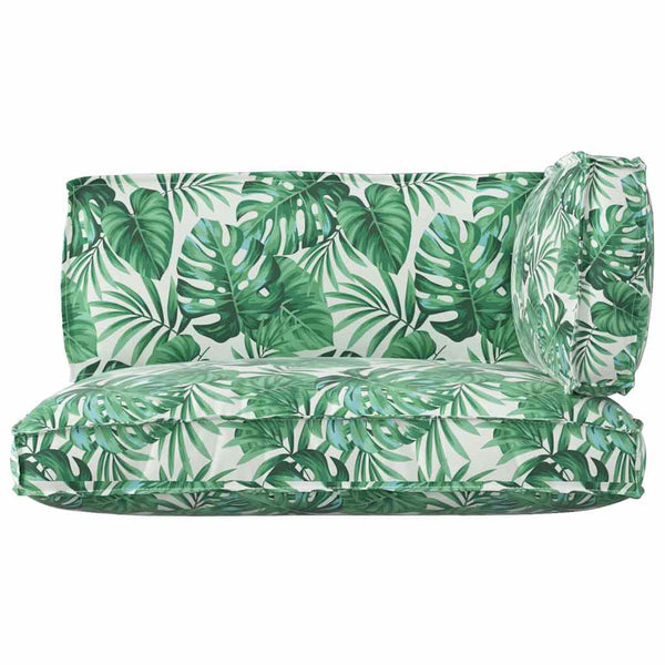 Palettenkissen Set Floral Grün 3-teilig