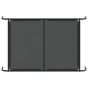 vidaXL Lit pour chien surélevé noir 130x80x20 cm textile et acier