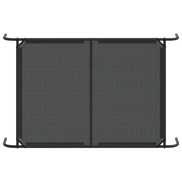 vidaXL Lit pour chien surélevé noir 130x80x20 cm textile et acier