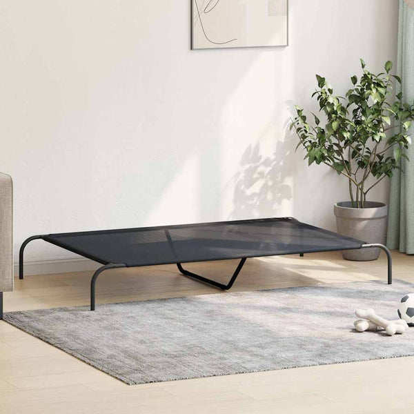 Erhöhtes Hundebett Schwarz 150x90 cm