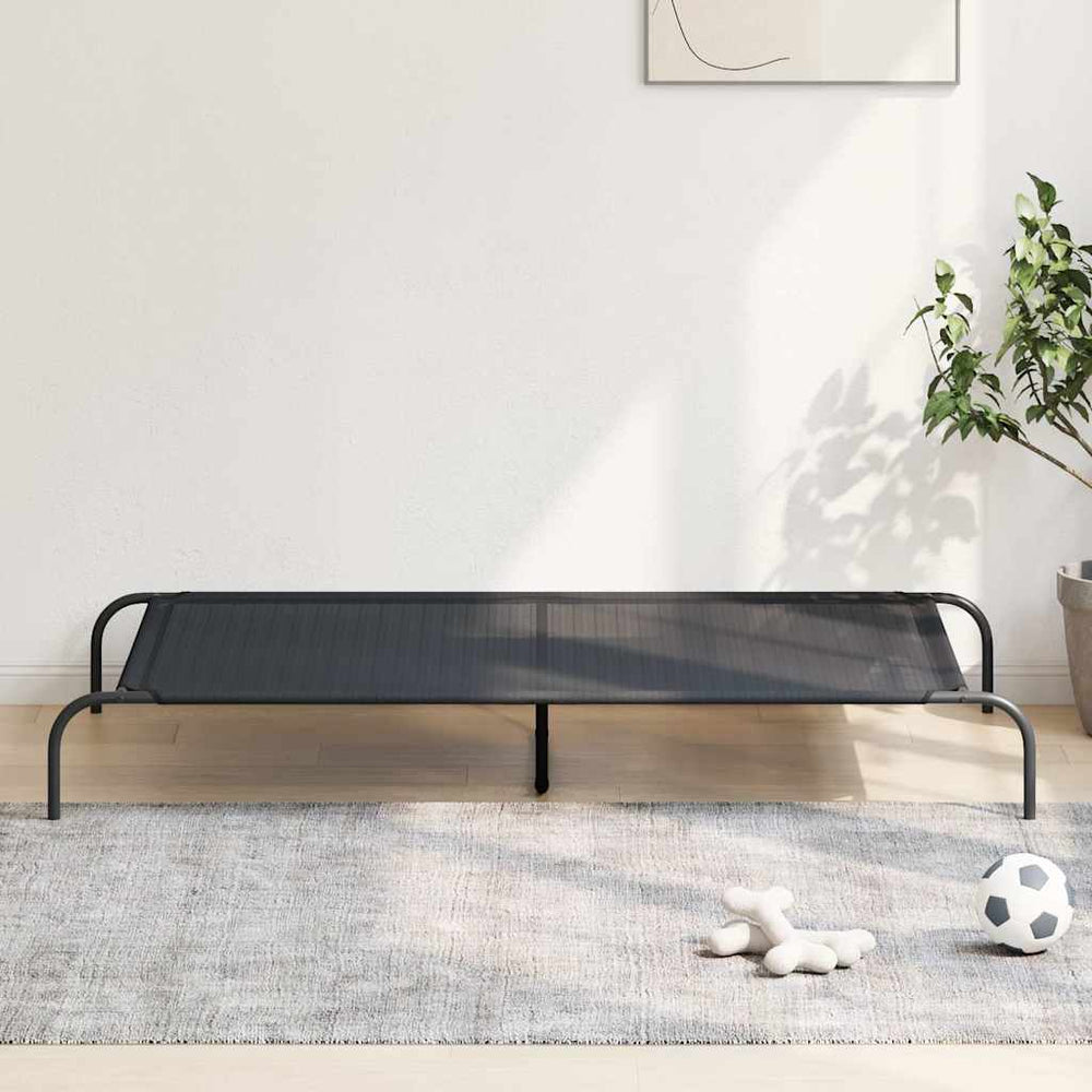 Erhöhtes Hundebett Schwarz 150x90 cm