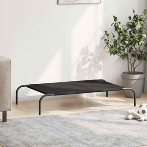 Erhöhtes Hundebett Schwarz 110x65 cm