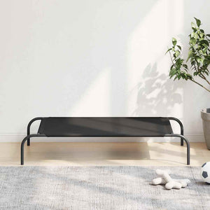 Erhöhtes Hundebett Schwarz 110x65 cm