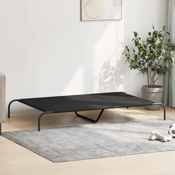 Erhöhtes Hundebett Schwarz 150x90 cm
