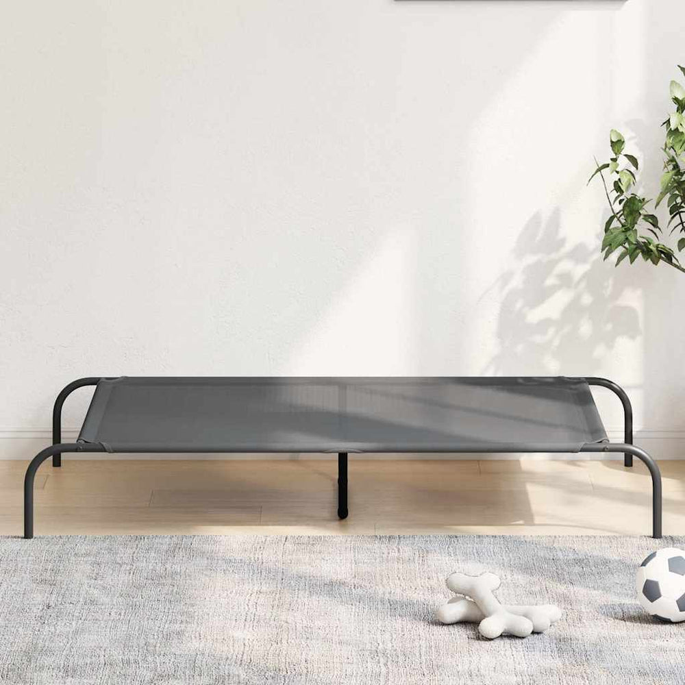 Erhöhtes Hundebett Grau 130x80 cm
