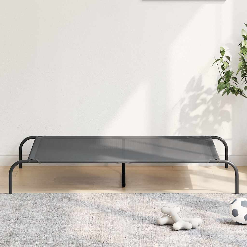 Erhöhtes Hundebett Grau 130x80 cm