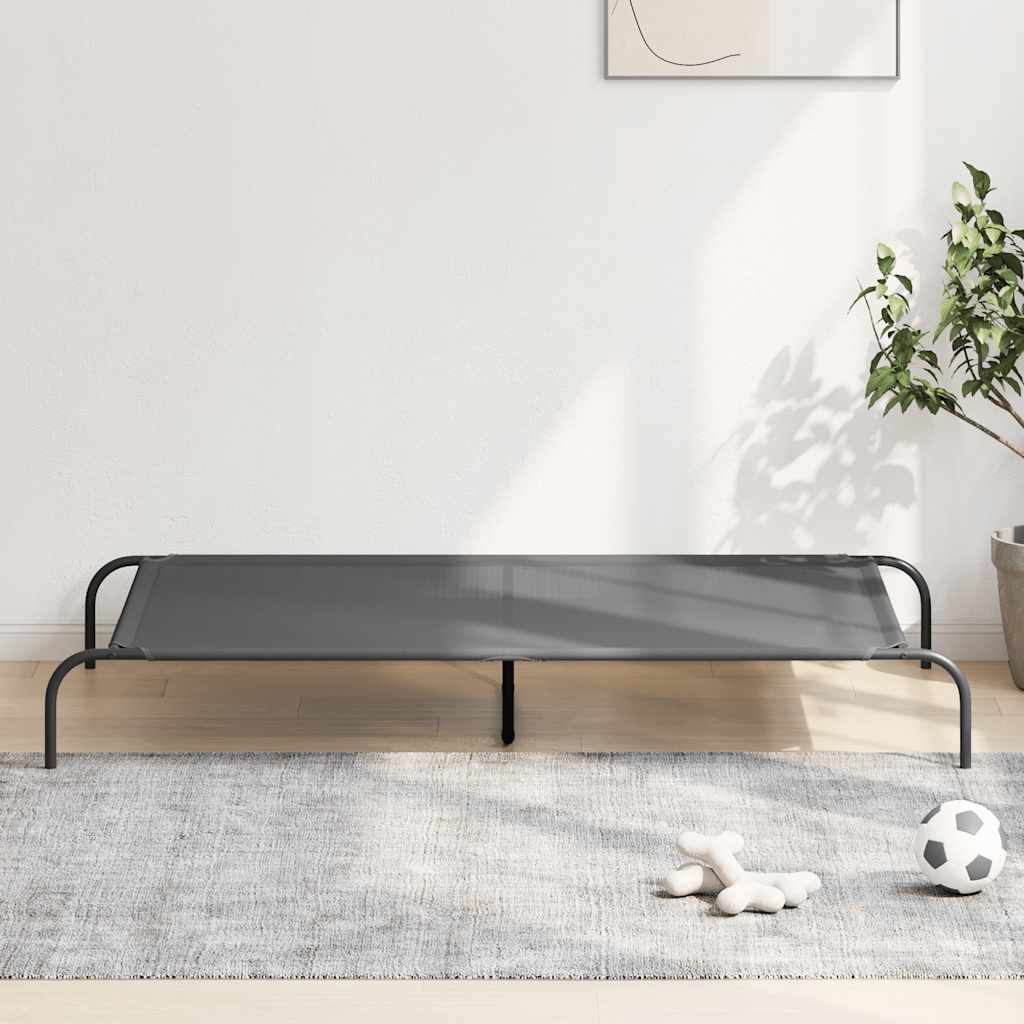 Erhöhtes Hundebett Grau 150x90 cm