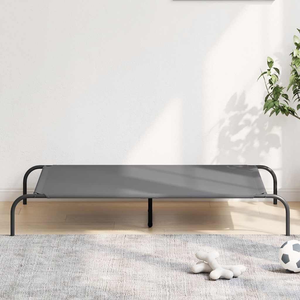 Erhöhtes Hundebett Grau 130x80 cm