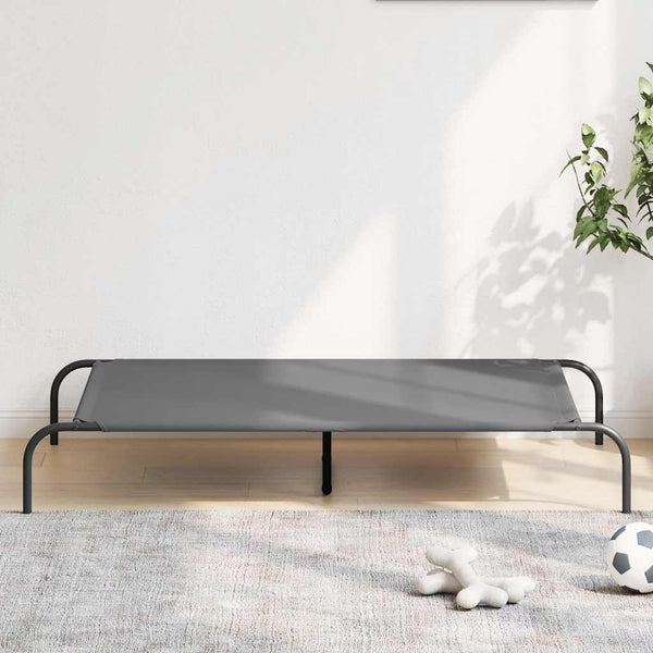 Erhöhtes Hundebett Grau 130x80 cm
