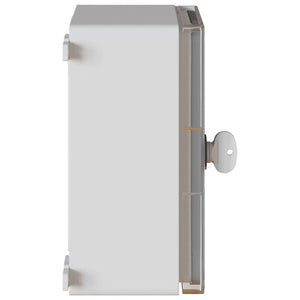 Grauer Steuerungsschrank 25x13x24cm