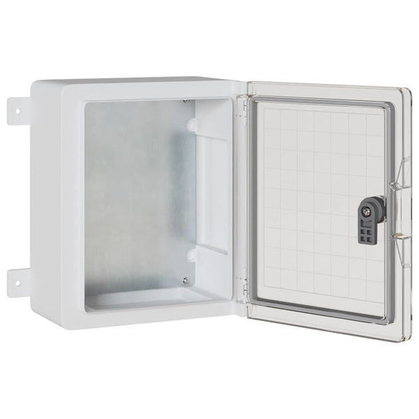 Grauer Steuerungsschrank ABS Kunststoff 32x13x30cm
