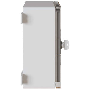 Grauer Steuerungsschrank ABS Kunststoff 32x13x30cm
