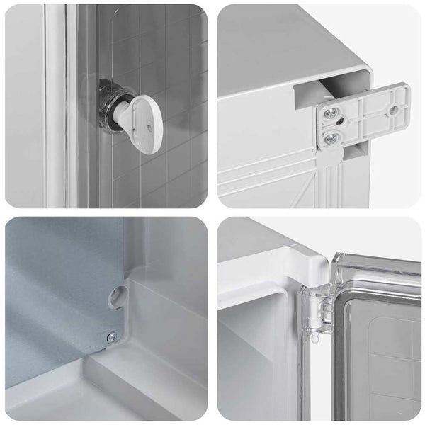 Steuerungsschrank Grau ABS 37x16,5x40cm