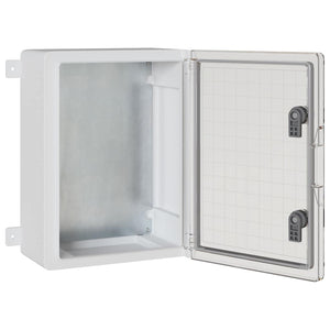 Grauer Steuerungsschrank ABS Kunststoff 37x19,5x40cm