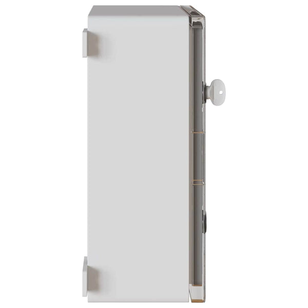 Grauer Steuerungsschrank ABS Kunststoff 37x19,5x40cm