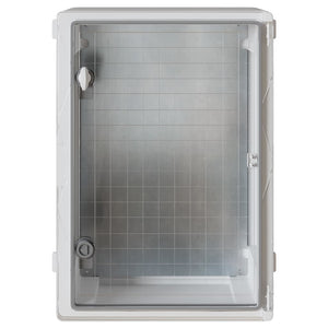 Grauer ABS Steuerungsschrank 42x19,5x50cm