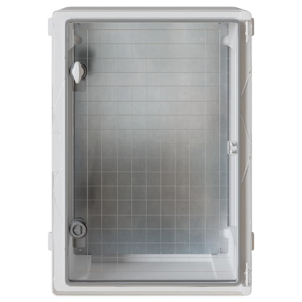 Grauer ABS Steuerungsschrank 42x19,5x50cm