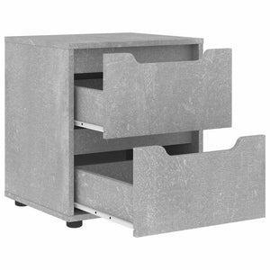 Betongrauer Nachttisch 45x40x50 cm