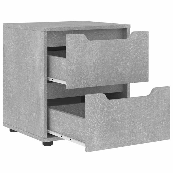 Betongrauer Nachttisch 45x40x50 cm