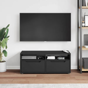 TV-Schrank Schwarz 100 cm Holzwerkstoff