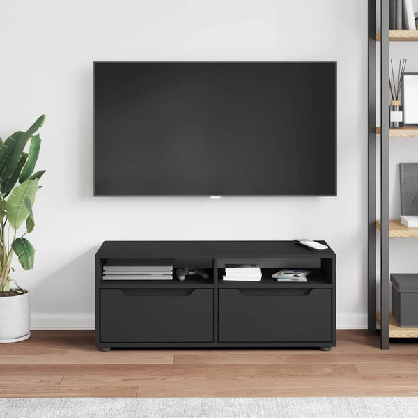 TV-Schrank Schwarz 100 cm Holzwerkstoff