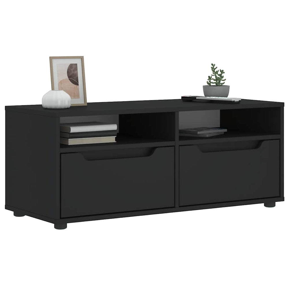 TV-Schrank Schwarz 100 cm Holzwerkstoff