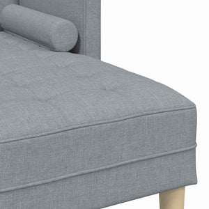 Hellgraues Sofa Set mit Kissen