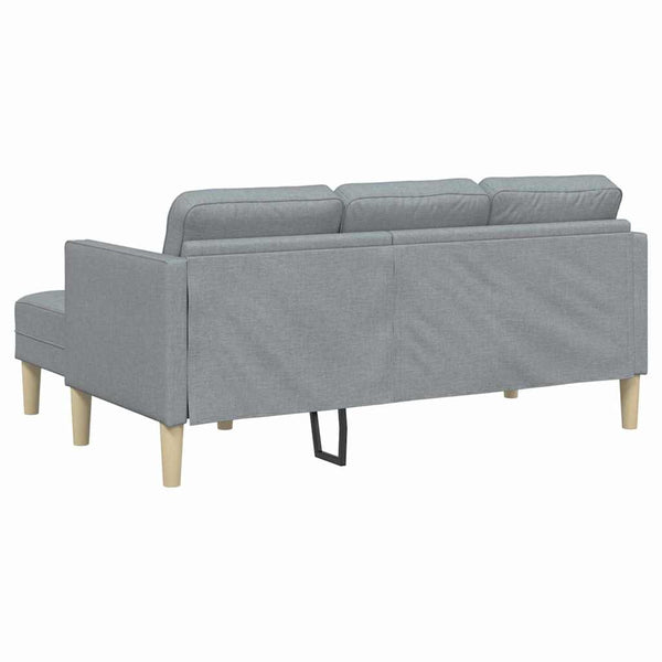 Hellgraues Sofa Set mit Kissen