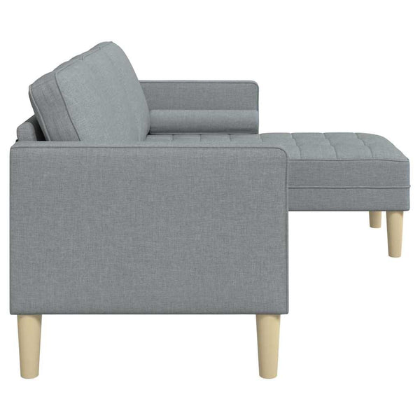 Hellgraues Sofa Set mit Kissen