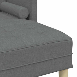Sofa Set Dunkelgrau mit Kissen