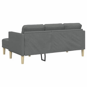 Sofa Set Dunkelgrau mit Kissen