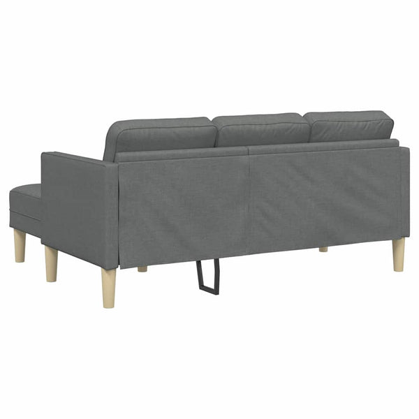 Sofa Set Dunkelgrau mit Kissen