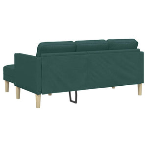 Dunkelgrünes Sofa Set mit Kissen