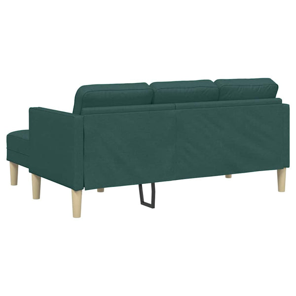 Dunkelgrünes Sofa Set mit Kissen