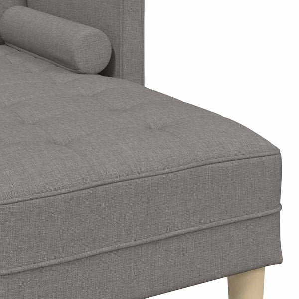 Taupe Sofa Set mit Kissen