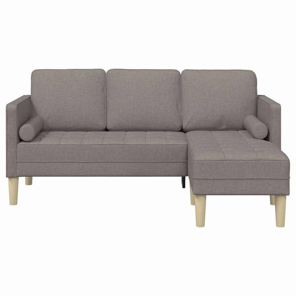 Taupe Sofa Set mit Kissen