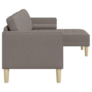 Taupe Sofa Set mit Kissen