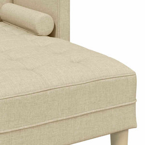 Creme Sofa Set mit Kissen