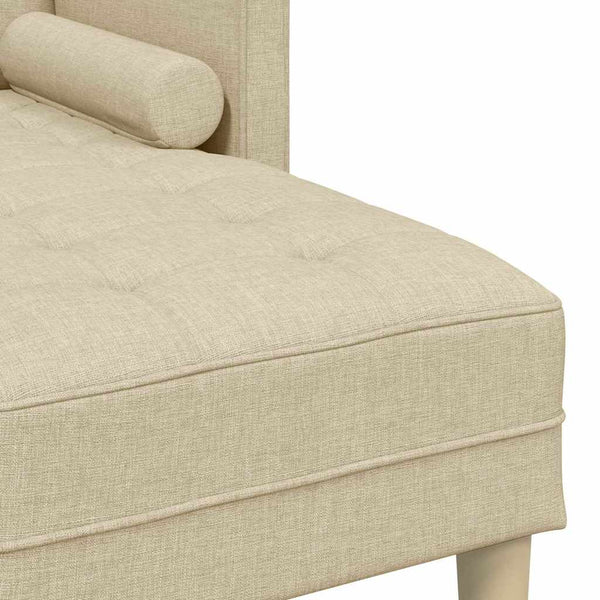 Creme Sofa Set mit Kissen