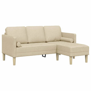 Creme Sofa Set mit Kissen
