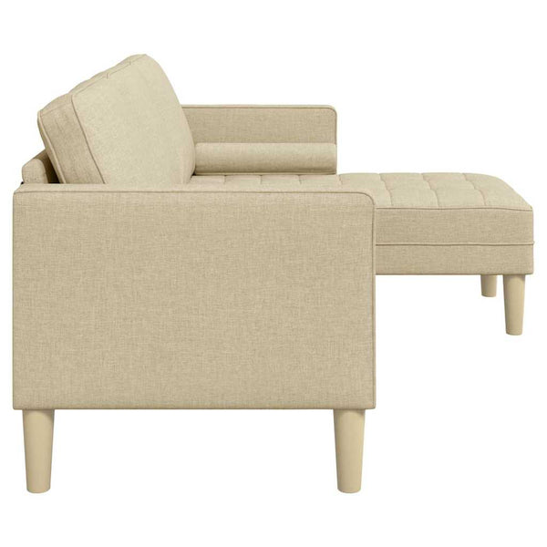 Creme Sofa Set mit Kissen