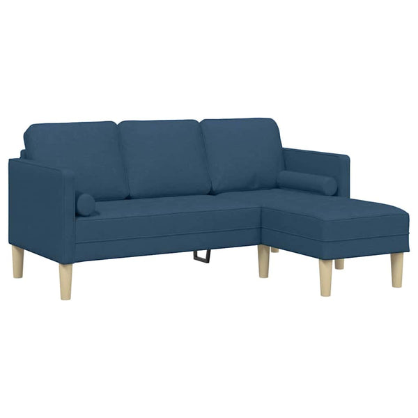 Blaues Sofa Set mit Kissen