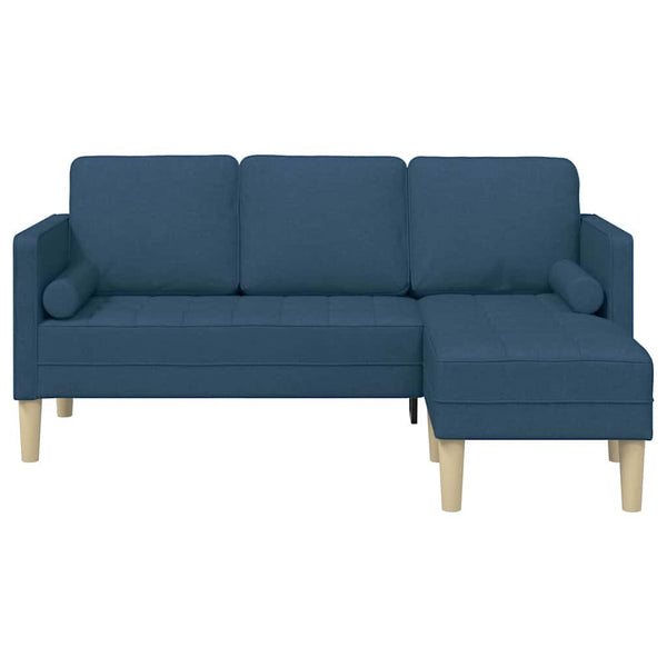 Blaues Sofa Set mit Kissen