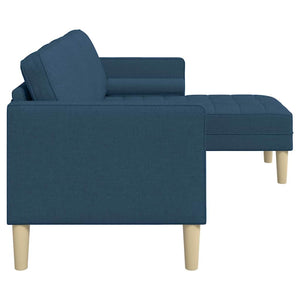 Blaues Sofa Set mit Kissen