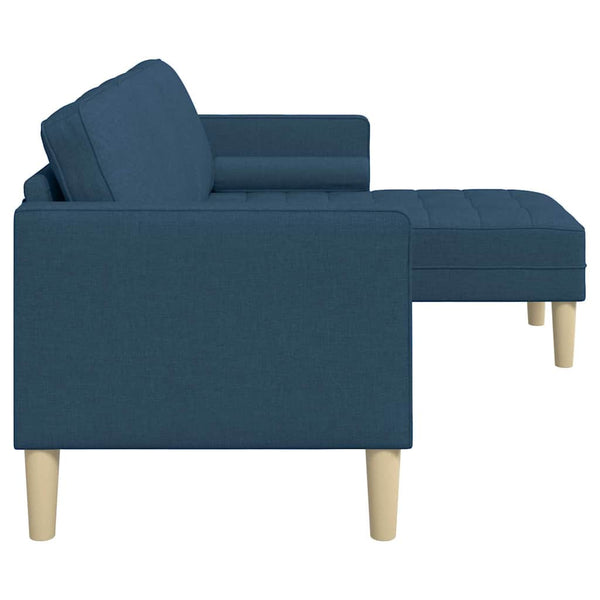 Blaues Sofa Set mit Kissen