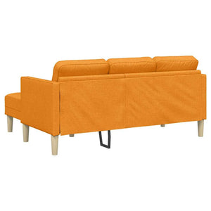Dunkelgelbes Sofa-Set mit Kissen