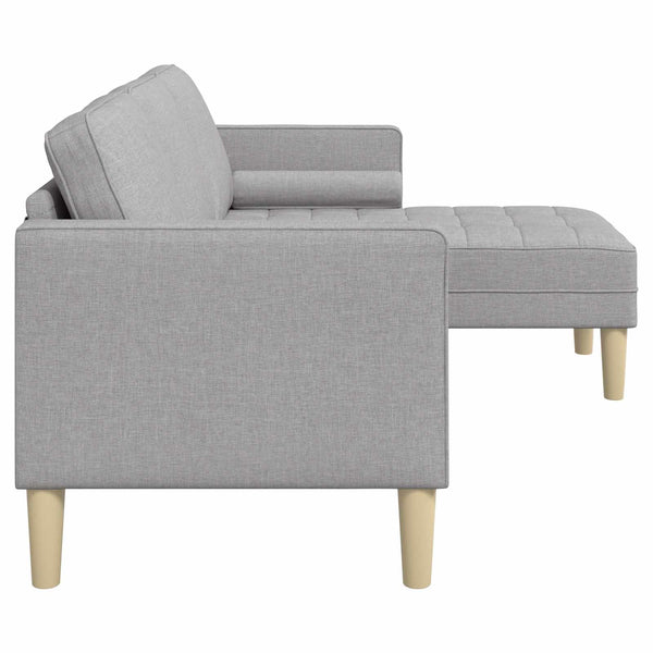 Sofa Set Wolkengrau mit Kissen