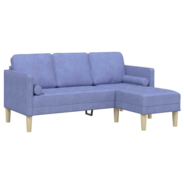 Jeansblaues Sofa-Set mit Kissen