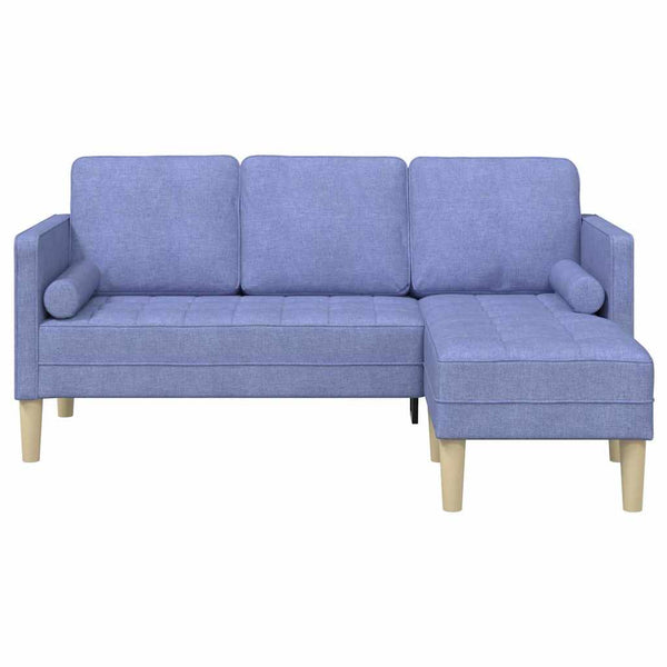 Jeansblaues Sofa-Set mit Kissen